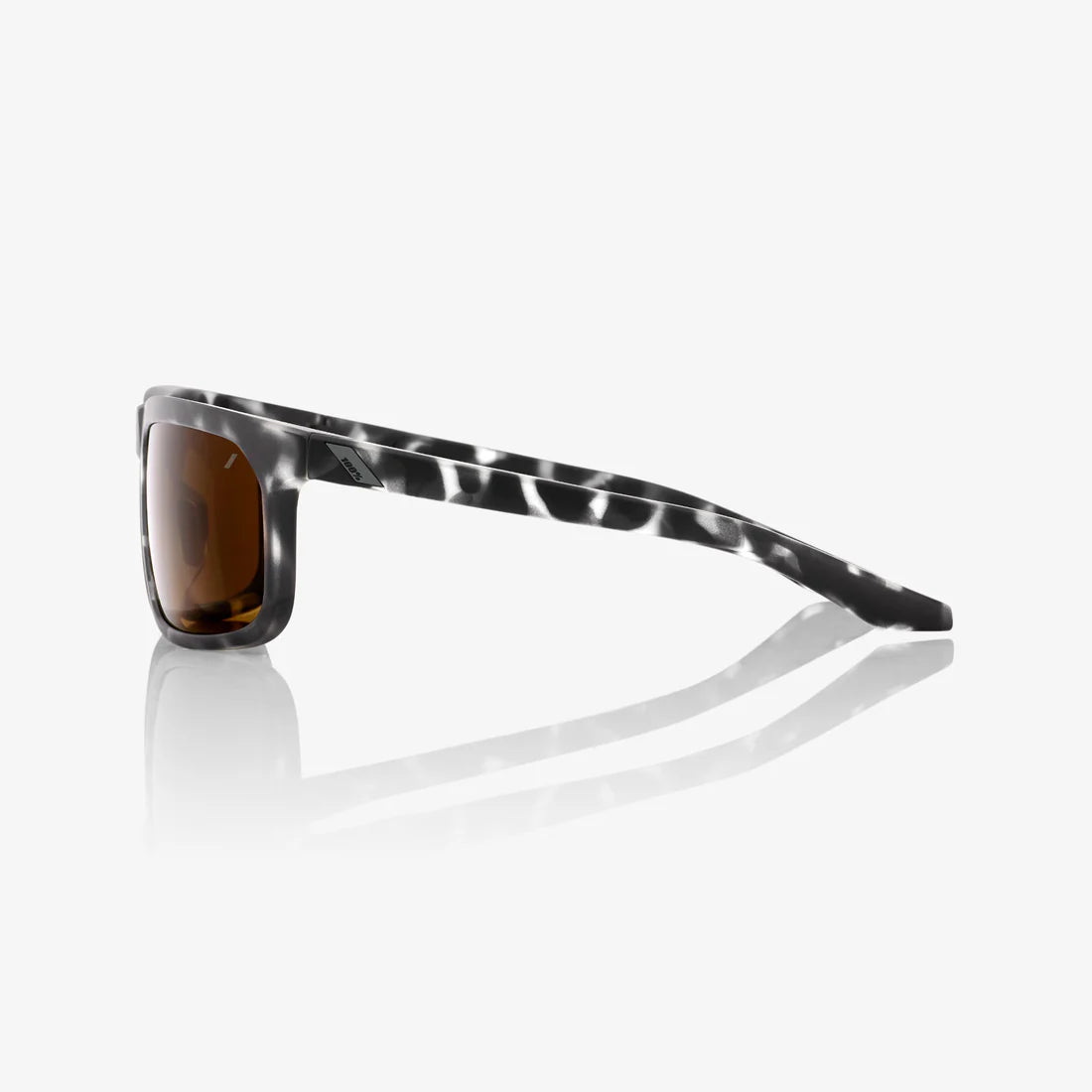 100% HAKAN - Matte Black Havana - Bronze Lens