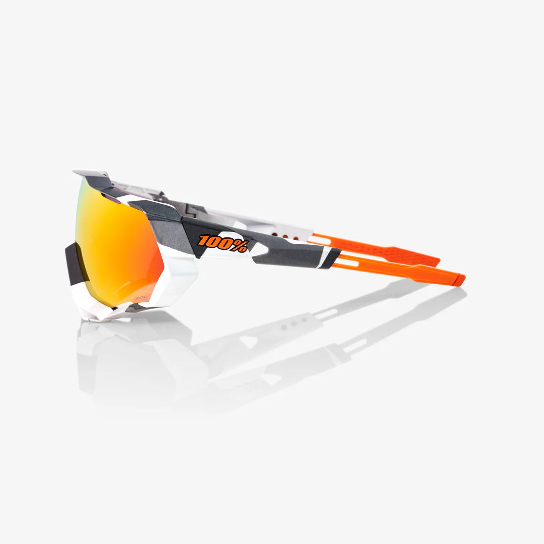 100% SPEEDTRAP® Soft Tact Grey Camo HiPER® Red Multilayer Mirror Lens