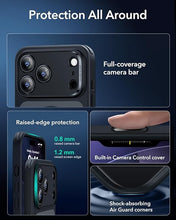 Load image into Gallery viewer, ESR Classic Hybrid Camera Control Button+Protector Set iPhone 17 Pro Max- Clear Black