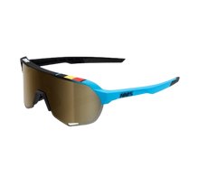 Load image into Gallery viewer, 100% S2 - BWR Black - Soft Gold Mirror Lens