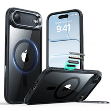 Load image into Gallery viewer, iPhone 17 Air Classic Hybrid Magnetic Case (Camera Control, Stash Stand) - Clear Black