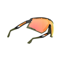 Load image into Gallery viewer, Rudy Project Defender Stripes Black Matte/Black – Multilaser Orange