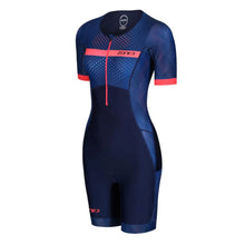 Load image into Gallery viewer, Zone3 Women’s Revolution Short Sleeve Full Zip Trisuit