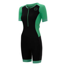 Load image into Gallery viewer, Zone3 Women’s Aquaflo Short Sleeve Trisuit