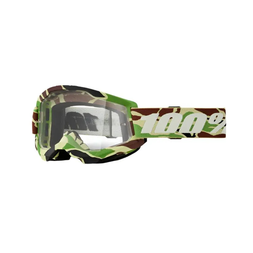 100% STRATA 2 Goggle War Camo - Clear Lens