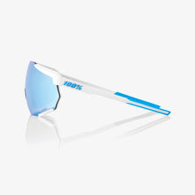 Load image into Gallery viewer, 100% RACETRAP 3.0 - Movistar Team White - HiPER Blue Multilayer Mirror Lens

