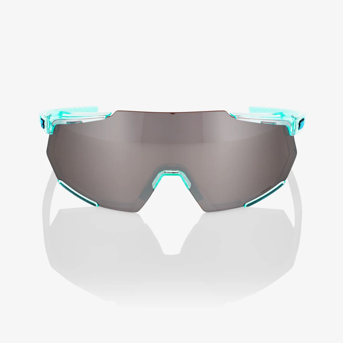 100% RACETRAP 3.0 - Polished Translucent Mint - HiPER Silver Mirror Lens