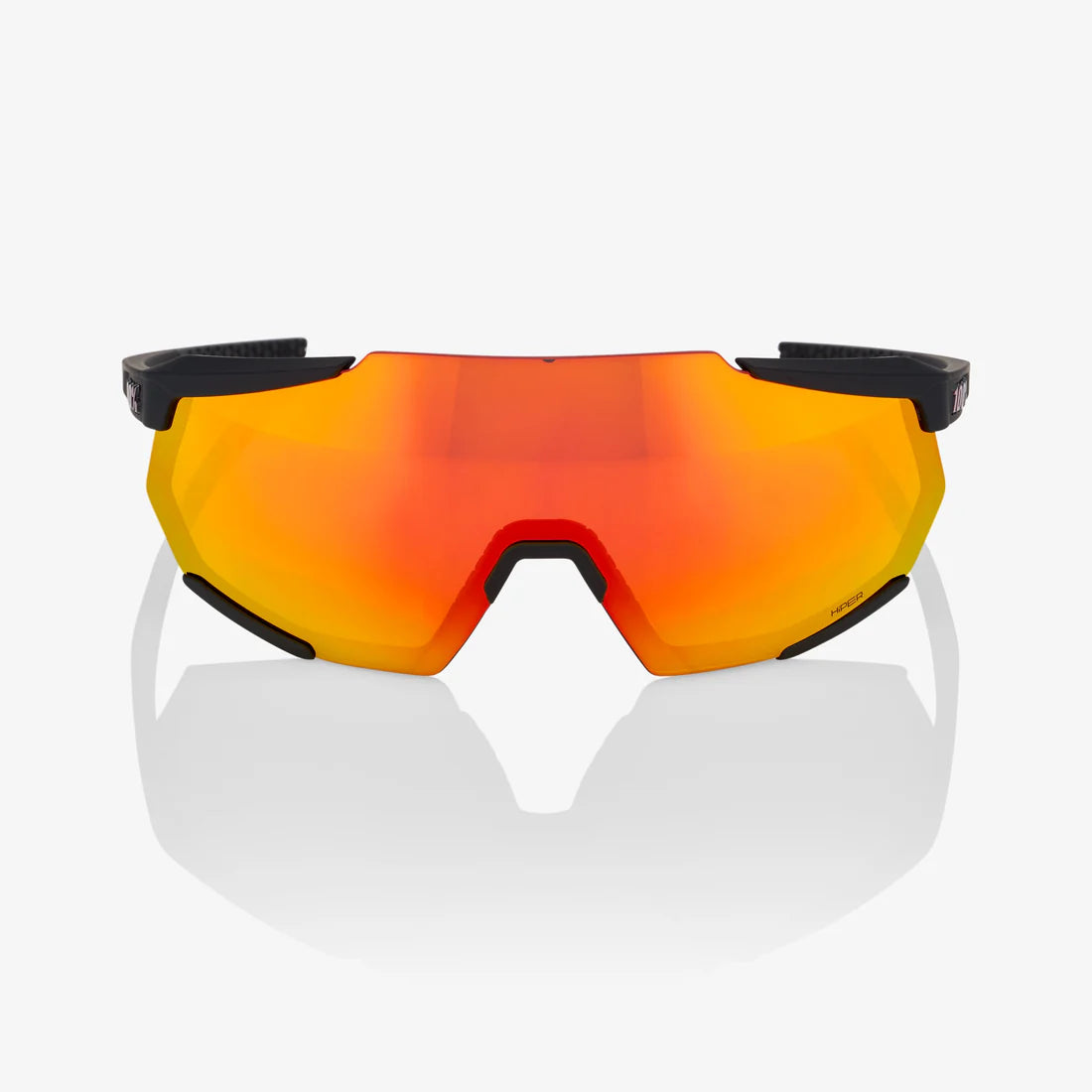 100% RACETRAP 3.0 - Soft Tact Black - HiPER Red Multilayer Mirror Lens