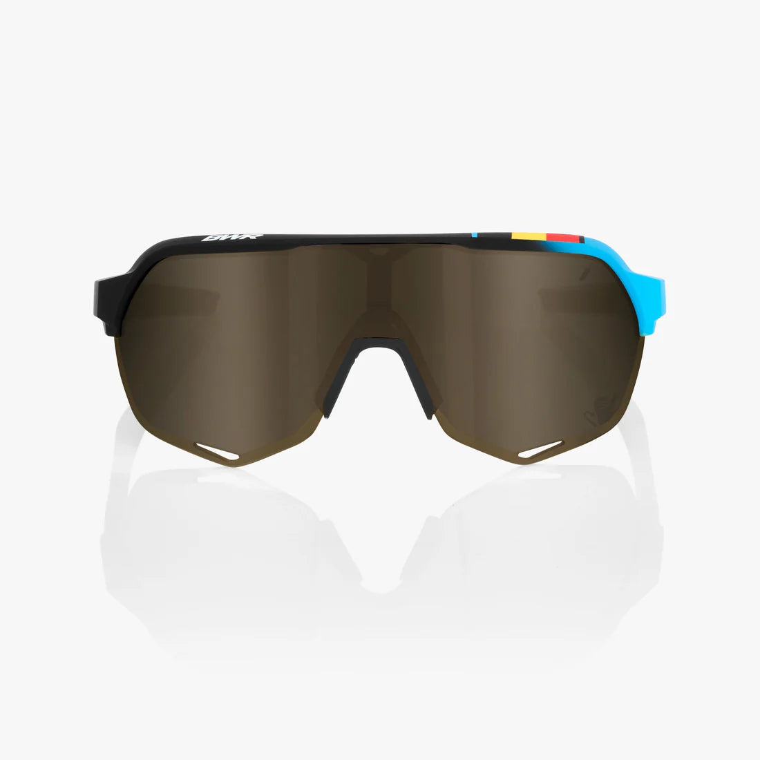 100% S2 - BWR Black - Soft Gold Mirror Lens