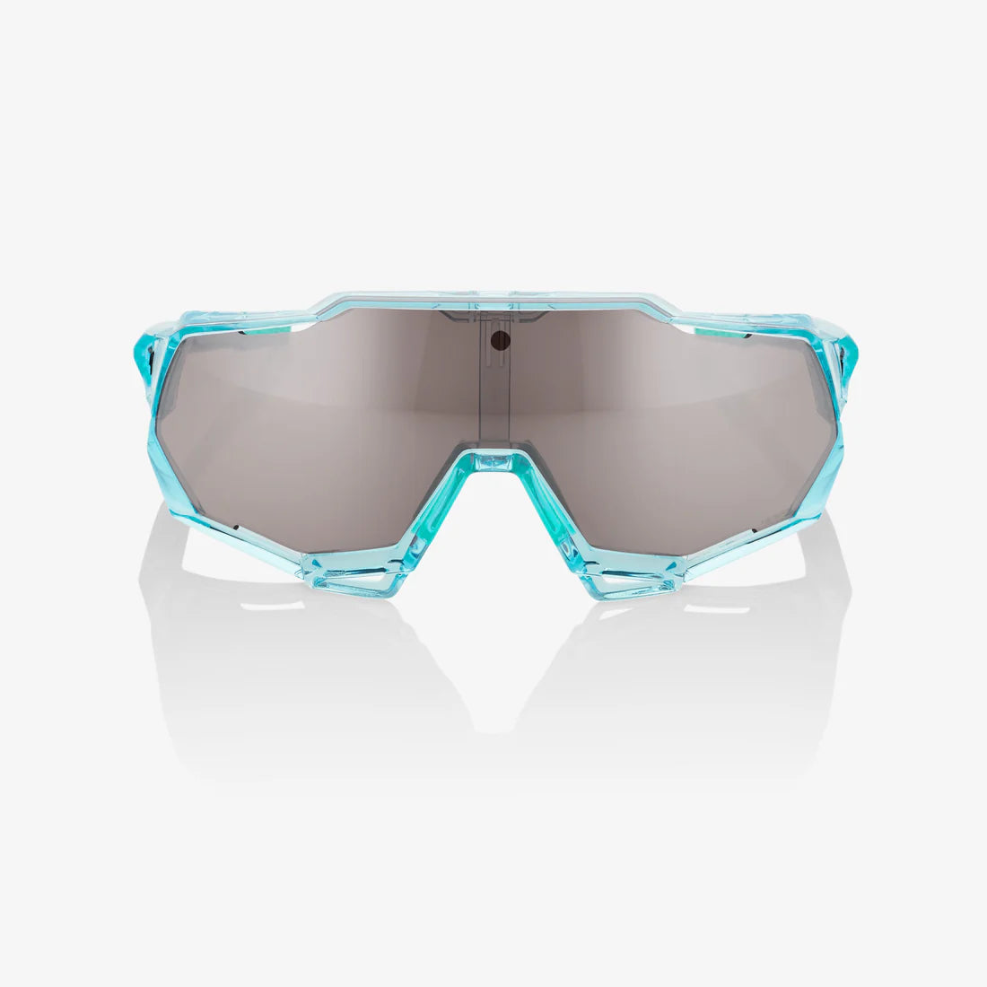 100% SPEEDTRAP - Polished Translucent Mint - HiPER Silver Mirror Lens