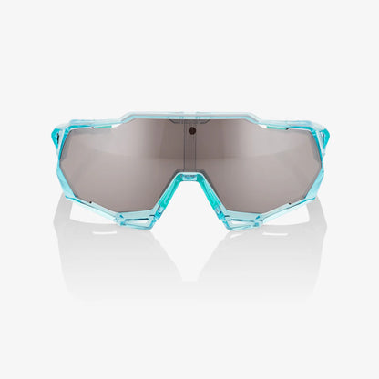 100% SPEEDTRAP - Polished Translucent Mint - HiPER Silver Mirror Lens