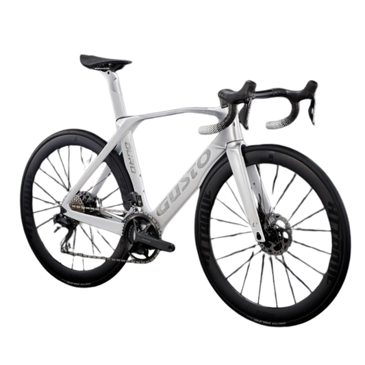 Gusto DURO EVO DB 105 Di2 - ATTAQUE CARBON 50 DB (White Silver)