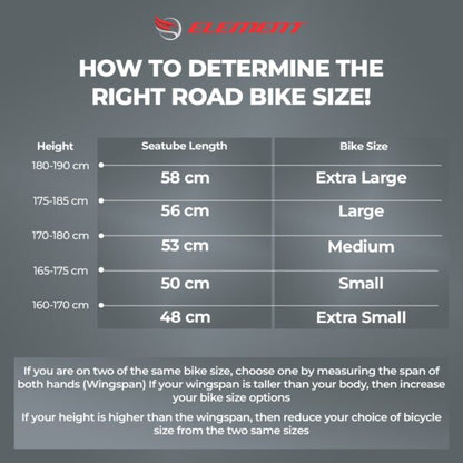 Element size chart - Headwind