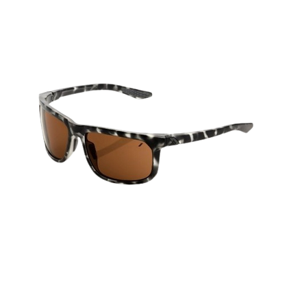 100% HAKAN - Matte Black Havana - Bronze Lens
