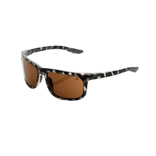 100% HAKAN - Matte Black Havana - Bronze Lens
