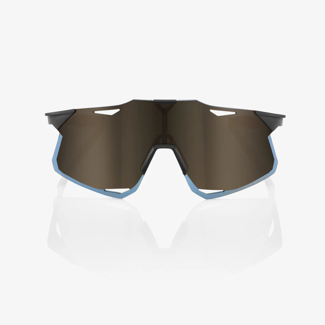 100% HYPERCRAFT® Matte Black Soft Gold Mirror Lens