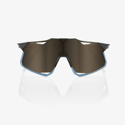 100% HYPERCRAFT® Matte Black Soft Gold Mirror Lens