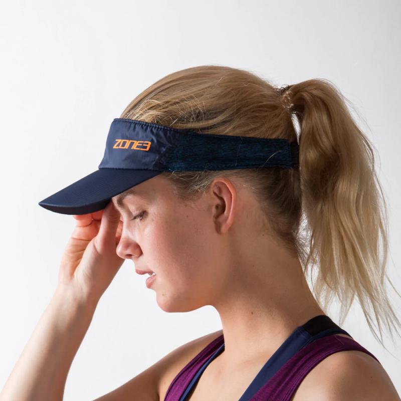 Zone3 Lightweight Race Visor For Training And Racing (Navy/Blue)