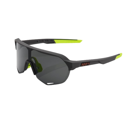 100% S2 - Soft Tact Cool Grey - Smoke Lens - OS