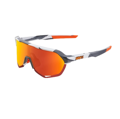 100% S2 - Soft Tact Grey Camo - HiPER Red Multilayer Mirror Lens