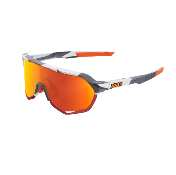 100% S2 - Soft Tact Grey Camo - HiPER Red Multilayer Mirror Lens