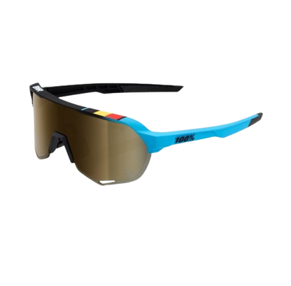 100% S2 - BWR Black - Soft Gold Mirror Lens