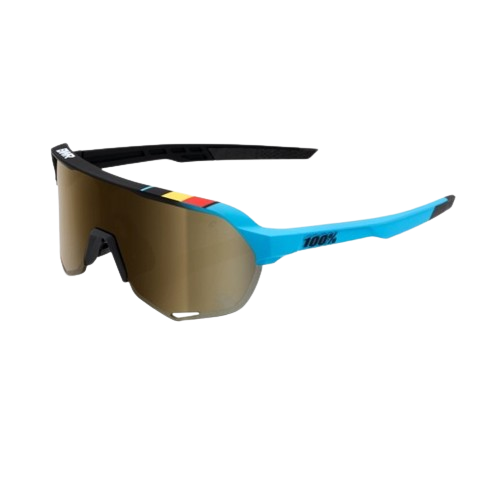 100% S2 - BWR Black - Soft Gold Mirror Lens