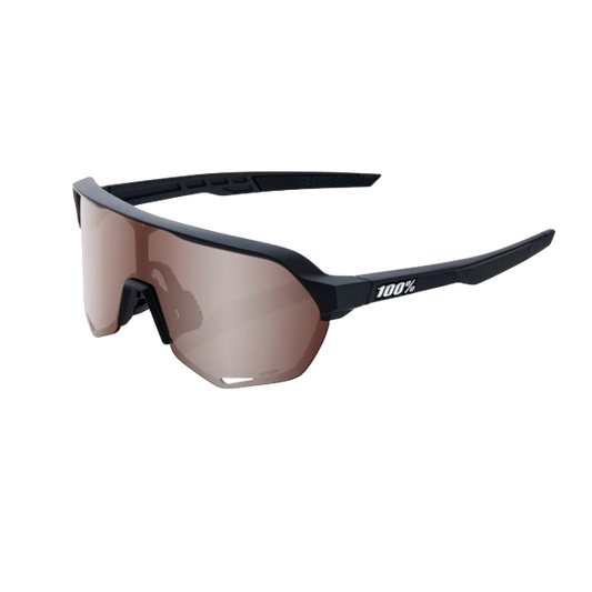 100% S2® Soft Tact Black HiPER® Crimson Silver Mirror Lens