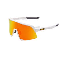Load image into Gallery viewer, 100% S3 - Soft Tact White - HiPER Red Multilayer Mirror Lens
