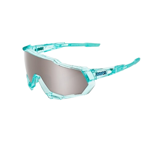 100% SPEEDTRAP - Polished Translucent Mint - HiPER Silver Mirror Lens