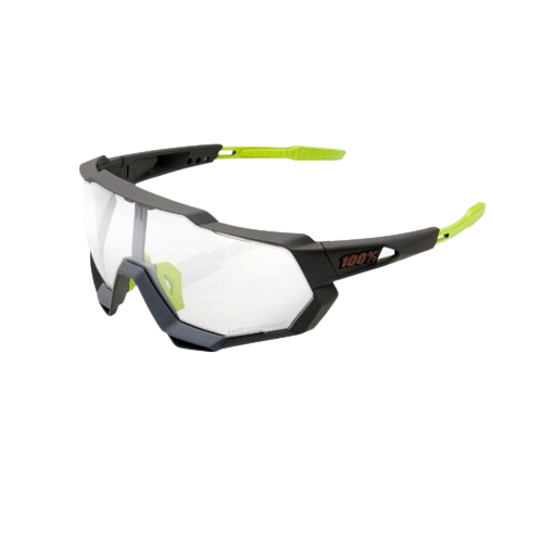 100% SPEEDTRAP - Soft Tact Cool Grey - Photochromic Lens - OS