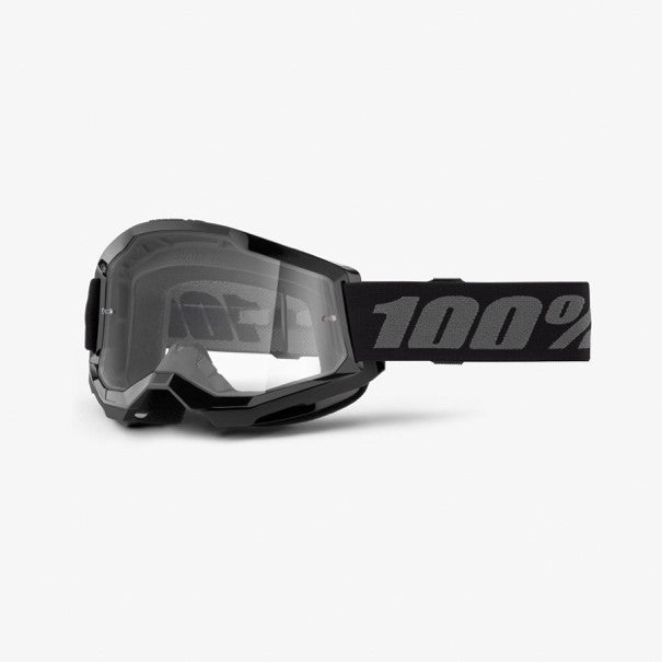 100% STRATA 2 Goggle Black - Clear Lens