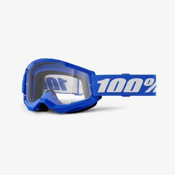 100% STRATA 2 Goggle Blue - Clear Lens