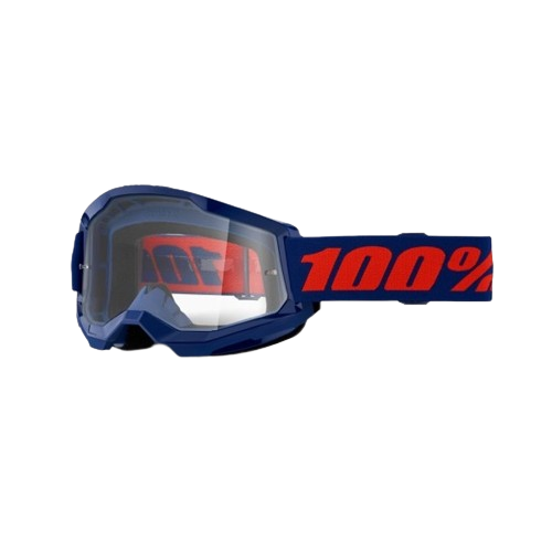 100% STRATA 2 Goggle Navy - Clear Lens