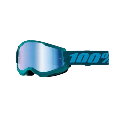 100% STRATA 2 Goggle Stone - Mirror Blue Lens