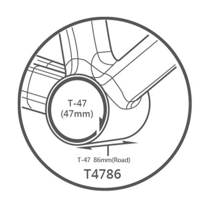 Tripeak T47-86MM ( Road ) 3-in-1 Core System G5 Ceramic  Bottom Bracket ( Black )
