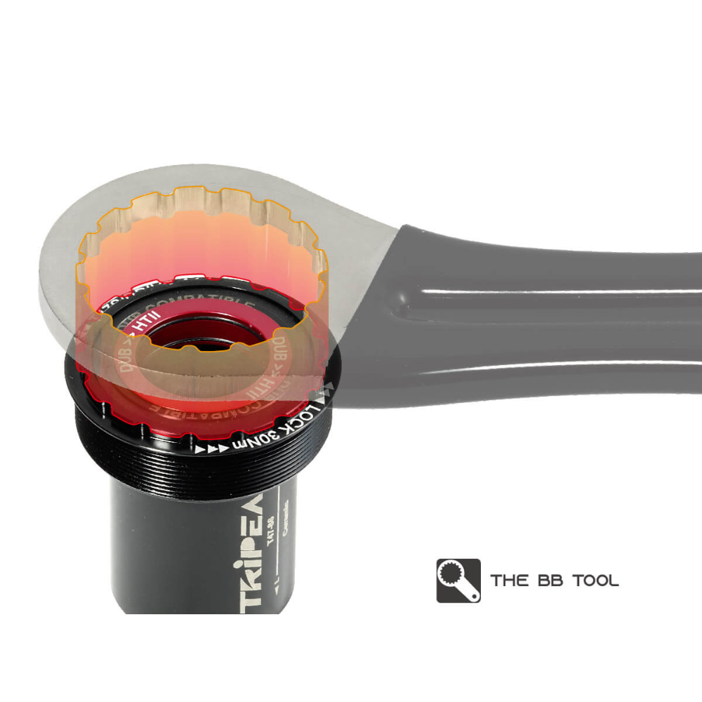 Tripeak BSA ( Road 68MM ) G5 Bottom Bracket - Red