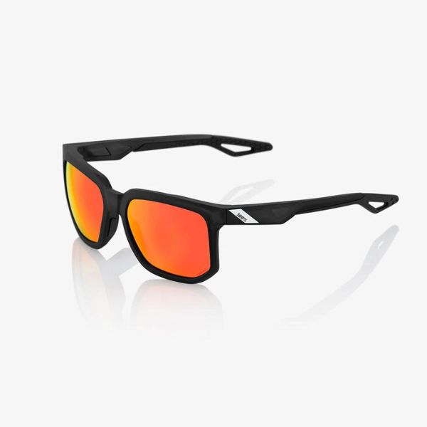 100% CENTRIC - Soft Tact Crystal Black - HiPER Red Multilayer Mirror Lens