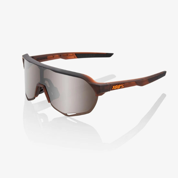 100% S2 - Matte Translucent Brown Fade - HiPER Silver Mirror Lens