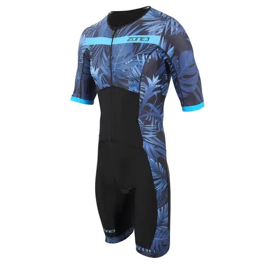 Zone 3 Men’s Activate+ Tropical Palm Short Sleeve Trisuit