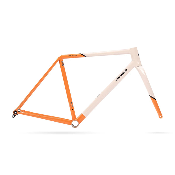 Colnago Steelnovo Frameset - Orange Pearl White