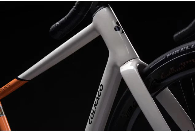 Colnago Steelnovo Frameset - Orange Pearl White