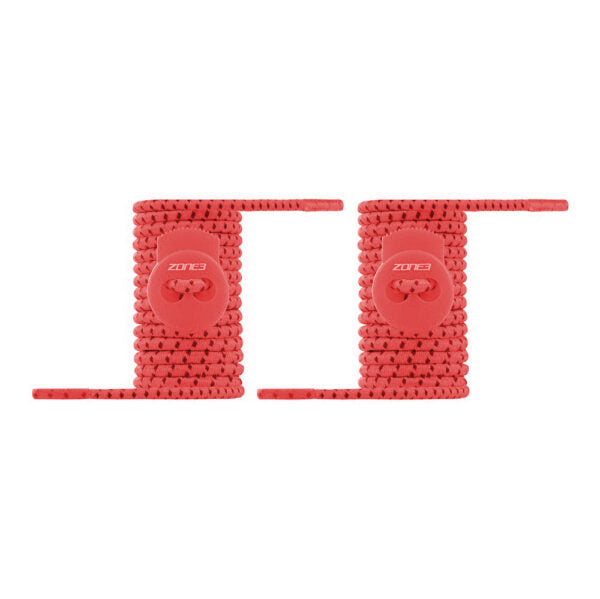 Zone3 Elastic Shoe Laces For Fast Transitions (Red)