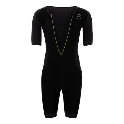 Zone 3 Men’s Aquaflo Plus Short Sleeve Trisuit Black