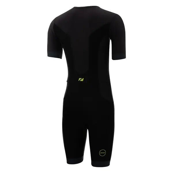 Zone 3 Men’s Aquaflo Plus Short Sleeve Trisuit Black