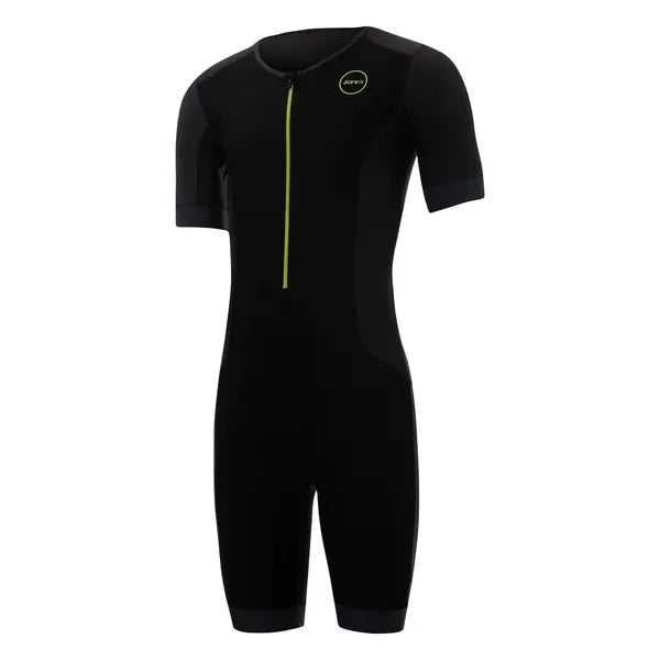 Zone 3 Men’s Aquaflo Plus Short Sleeve Trisuit Black