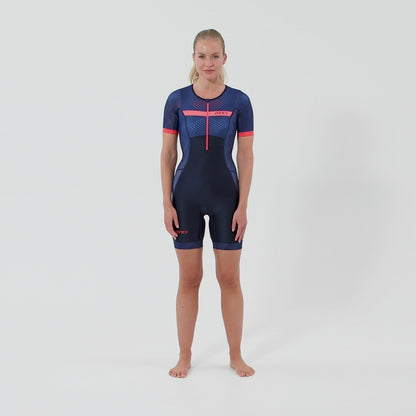 Zone3 Women’s Revolution Short Sleeve Full Zip Trisuit