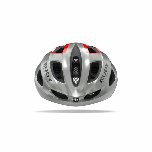 Rudy Project Strym Grey Metallic – Red Fluo (Shiny)