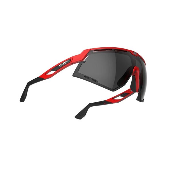 Rudy Project Defender Fire Red Matte – RP Optics Smoke Black