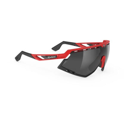 Rudy Project Defender Fire Red Matte – RP Optics Smoke Black